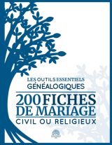 Les Outils Essentiels Généalogiques : 200 Fiches de Mariage Civil ou Religieux pour Archiver vos Demandes d'Actes et Construire votre Arbre Généalogique
