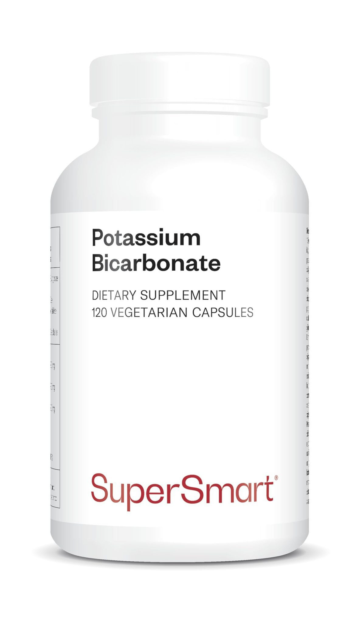 Bicarbonate de Potassium Supersmart - Soutien Naturel Pression Artérielle, Système Nerveux et Musculaire - Anti Fatigue - Vegan, Sans Gluten