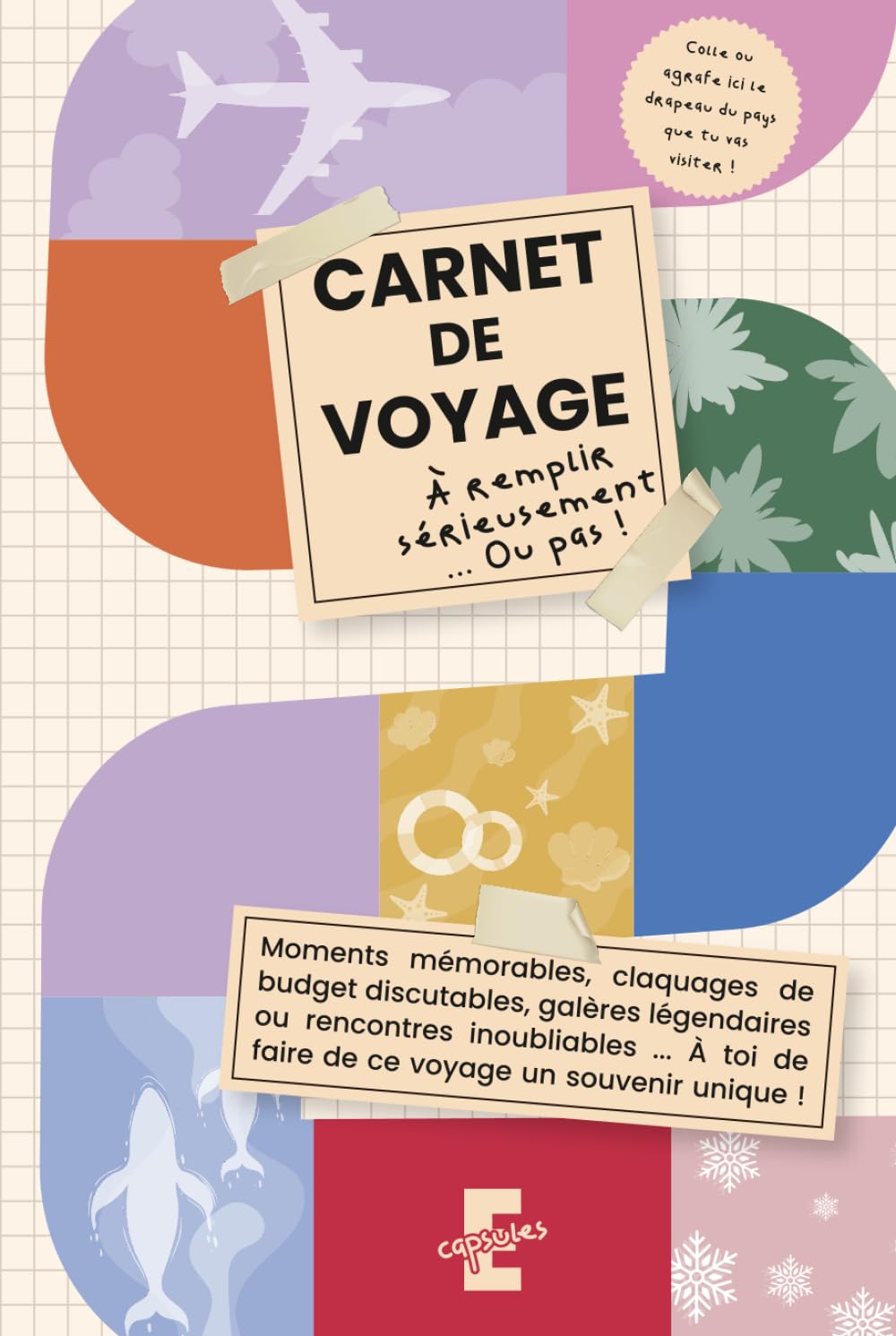 Carnet de Voyage à Remplir — Journal de Bord Créatif A5 pour Adultes et Ados