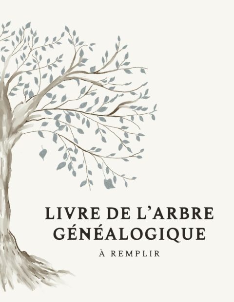 Livre de l'arbre généalogique à remplir : Carnet d'histoire familiale sur 6 générations