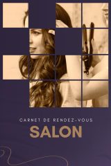 Carnet de Rendez-vous pour Institut de Beauté : Agenda Journalier Détaillé (Blue Design)
