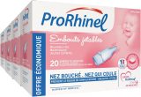 PRORHINEL - Embouts Jetables Souples pour Mouche-Bébé Manuel - Hygiène Nasale Bébé Dès la Naissance - Lot de 80 Embouts