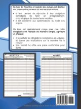 Cahier de Compte Auto-Entrepreneur : Registre Recettes et Achats Conforme Micro-Entreprise - Design Polygone Bleu