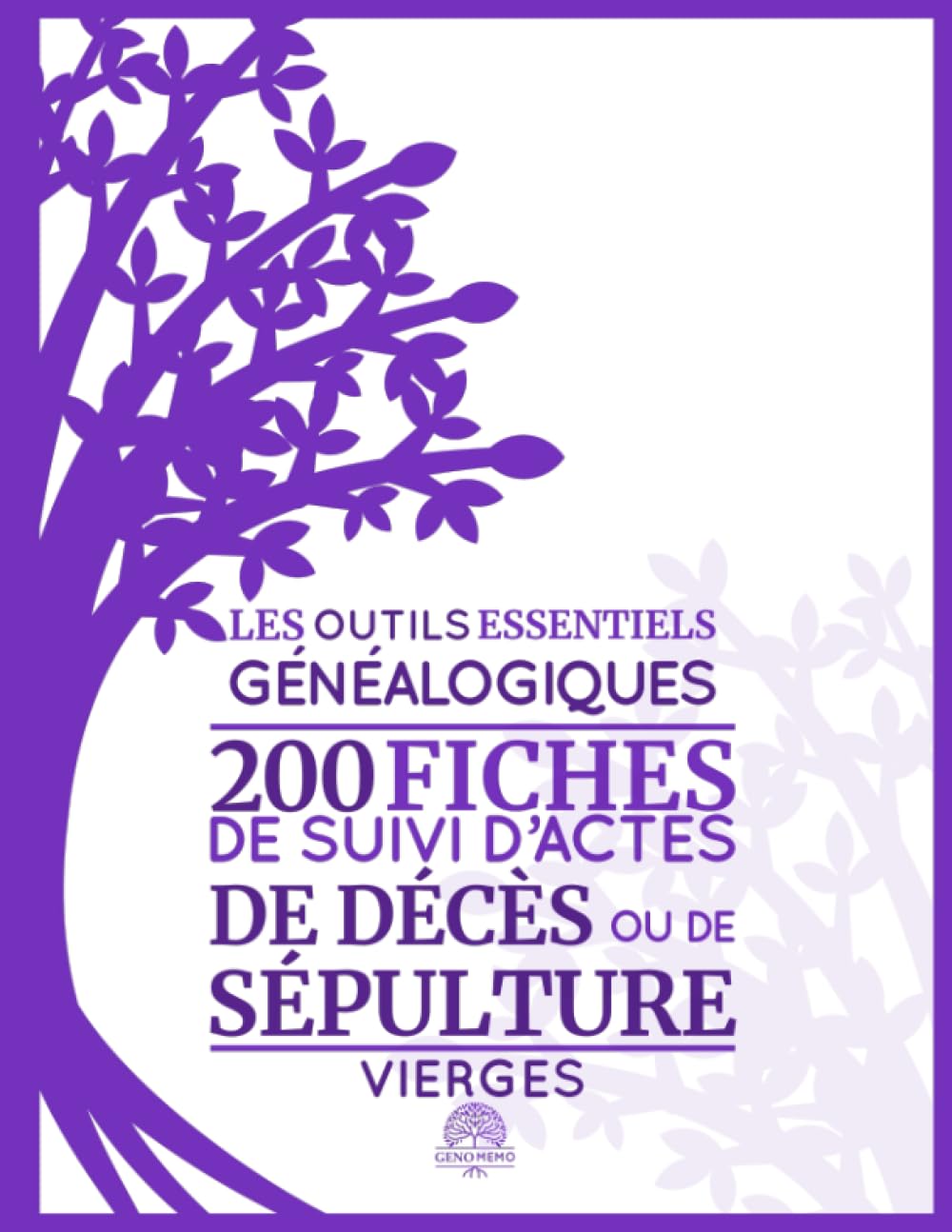 Carnet de 200 Fiches de Suivi d'Actes de Décès et Sépulture : L'outil indispensable pour votre généalogie