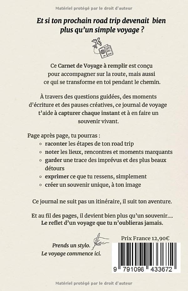 Carnet de Voyage à remplir - Road Trip Inde : Journal pour capturer souvenirs et émotions d'aventure