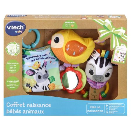 VTech Coffret Naissance Bébés Animaux : Jouets Éveil et Musique pour Bébé dès la Naissance