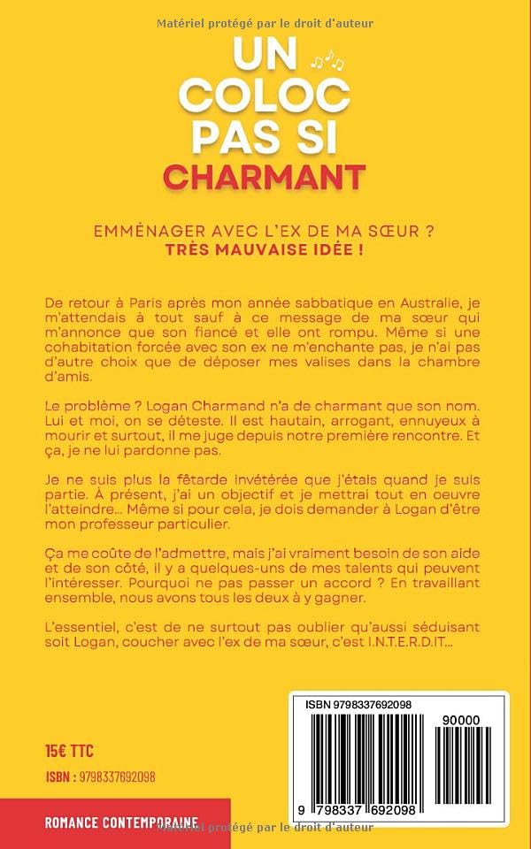 Un Coloc pas si charmant : Roman feel-good, romance contemporaine, enemies to lovers