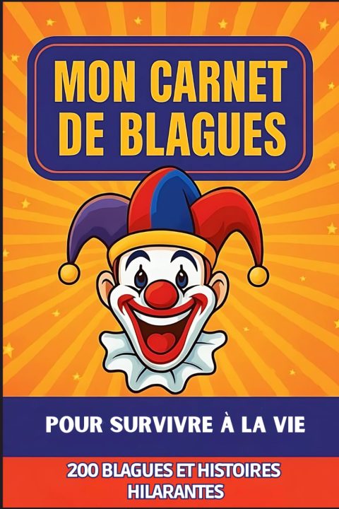 Mon Carnet de Blagues : 200 Histoires Drôles et Devinettes pour Rire à Tout Moment - Format Poche 6x9 Pouces