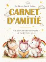 Mon Carnet d'Amitié Licorne Kawaii : Le Cadeau Parfait pour la Maternelle et l'École