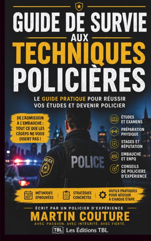 Guide de survie aux Techniques policières : Réussir ses études et devenir policier au Québec