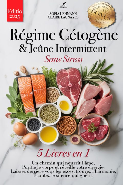 Régime Cétogène & Jeûne Intermittent Sans Stress : 5 Livres en 1 - Renforcez le Système Immunitaire, Réactivez le Métabolisme et Réduisez l'Inflammation en 30 Jours
