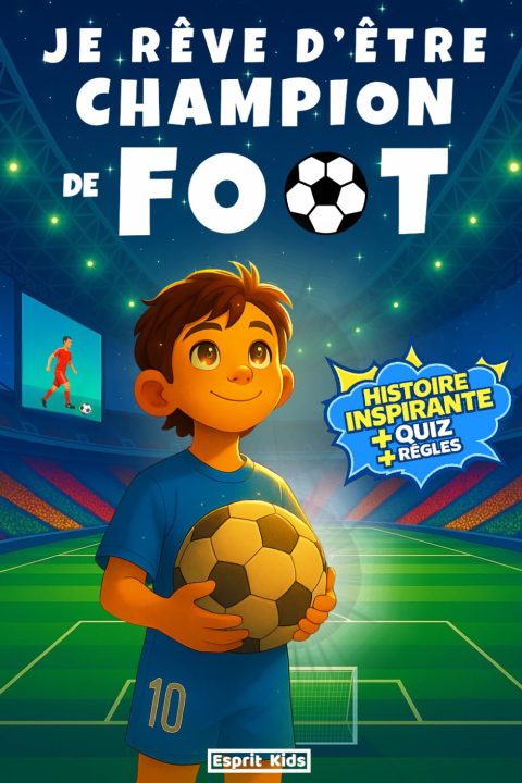 Je rêve d'être champion de Foot : Livre inspirant pour enfants (7-11 ans) - Confiance, Motivation, Amitié et Dépassement de soi