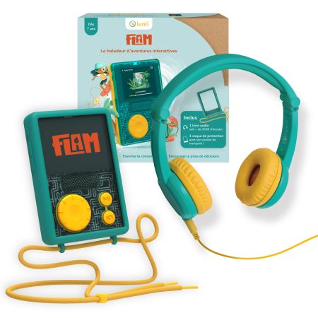 Lunii Pack Baladeur Audio FLAM : Aventure Interactive Sans Écran pour Enfants dès 7 Ans