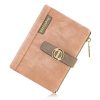 REETEE Portefeuille Femme PU Cuir Porte Monnaie Petit Format - Rose
