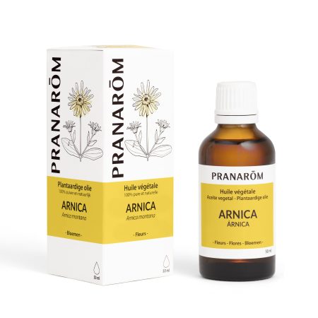 Pranarôm Huile Végétale d'Arnica - 50 ml - Tensions et Raideurs Musculaires et Articulaires