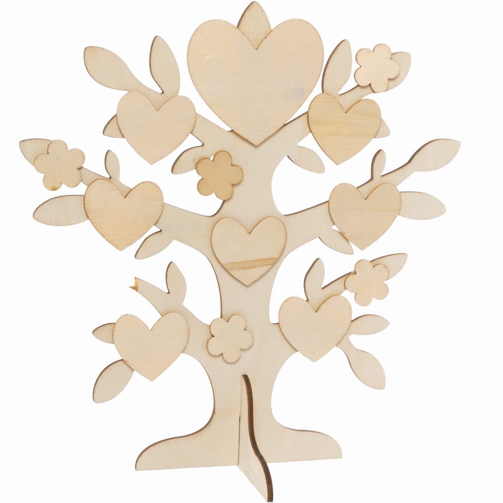 Baker Ross Kits d'Arbre Généalogique en Bois pour Enfants - Lot de 2, Loisirs Créatifs DIY