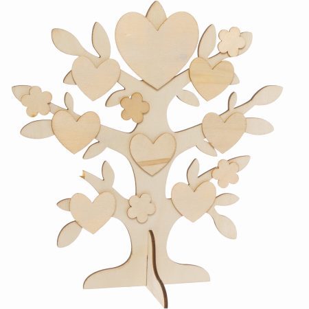Baker Ross Kits d'Arbre Généalogique en Bois pour Enfants - Lot de 2, Loisirs Créatifs DIY