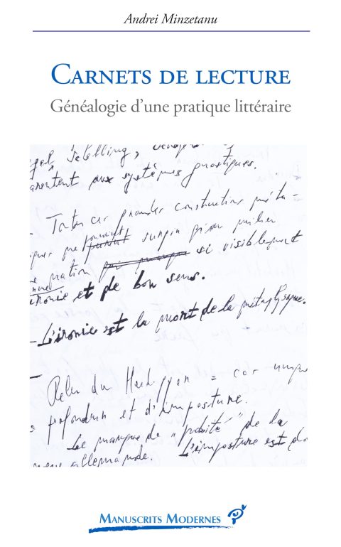 Carnets de Lecture : Généalogie d'une Pratique Littéraire par PU VINCENNES