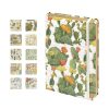 Carnet A5 Rigide Série Florence & Provence - 106 Pages Lignées, Fermeture Élastique, Pochette Arrière - Cactus Design