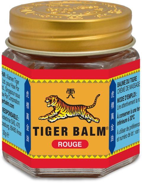 Baume du Tigre Rouge 30g : Soin chauffant pour sportifs et tensions musculaires