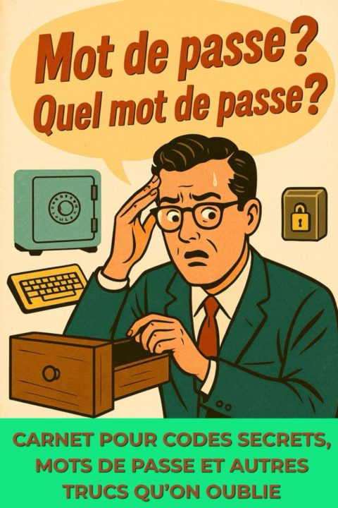 Mot de passe? Quel mot de passe?: Carnet pour codes secrets, mots de passe et autres informations essentielles