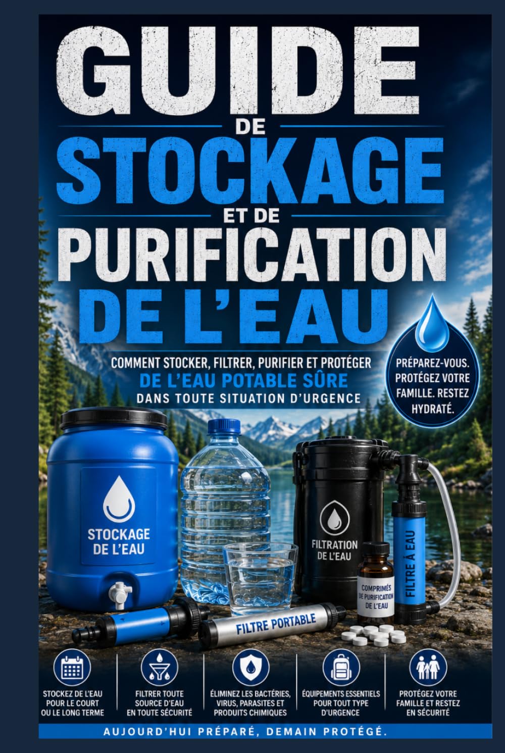 Guide de stockage et de purification de l'eau : Sécurisez votre approvisionnement en eau potable en cas d'urgence
