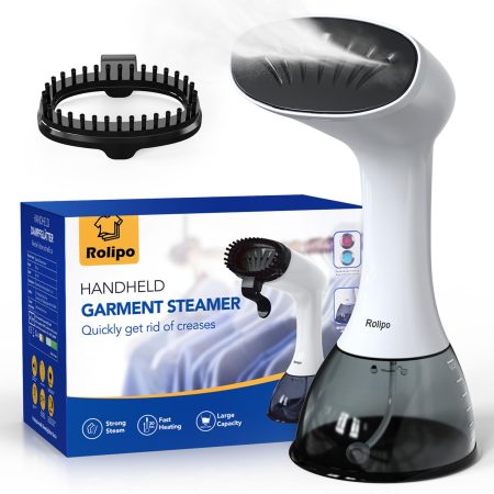 Rolipo Défroisseur Vapeur Portable 1640W - Puissant, Rapide et Idéal pour la Maison, le Bureau et les Voyages