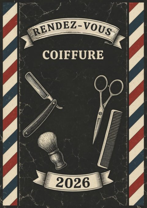 Carnet de Rendez-vous Coiffeur 2026 : Agenda Quotidien A4, 7h-22h30