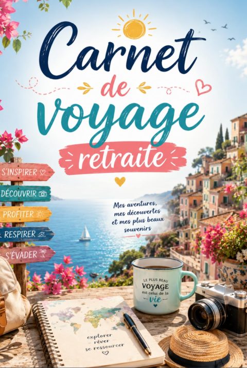 Carnet de Voyage Retraite : Journal Intime pour Collecter Souvenirs et Aventures – Cadeau Idéal pour Explorateurs Seniors