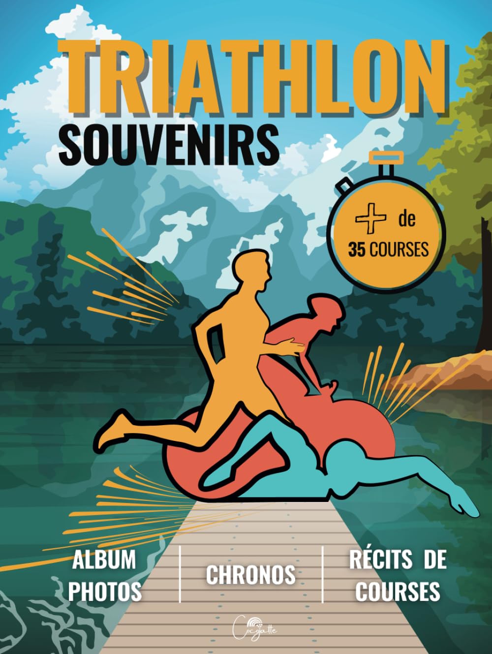 Triathlon Souvenirs : Album Photos, Chronos et Récits de Courses - Carnet de Suivi Ultime pour Triathlètes