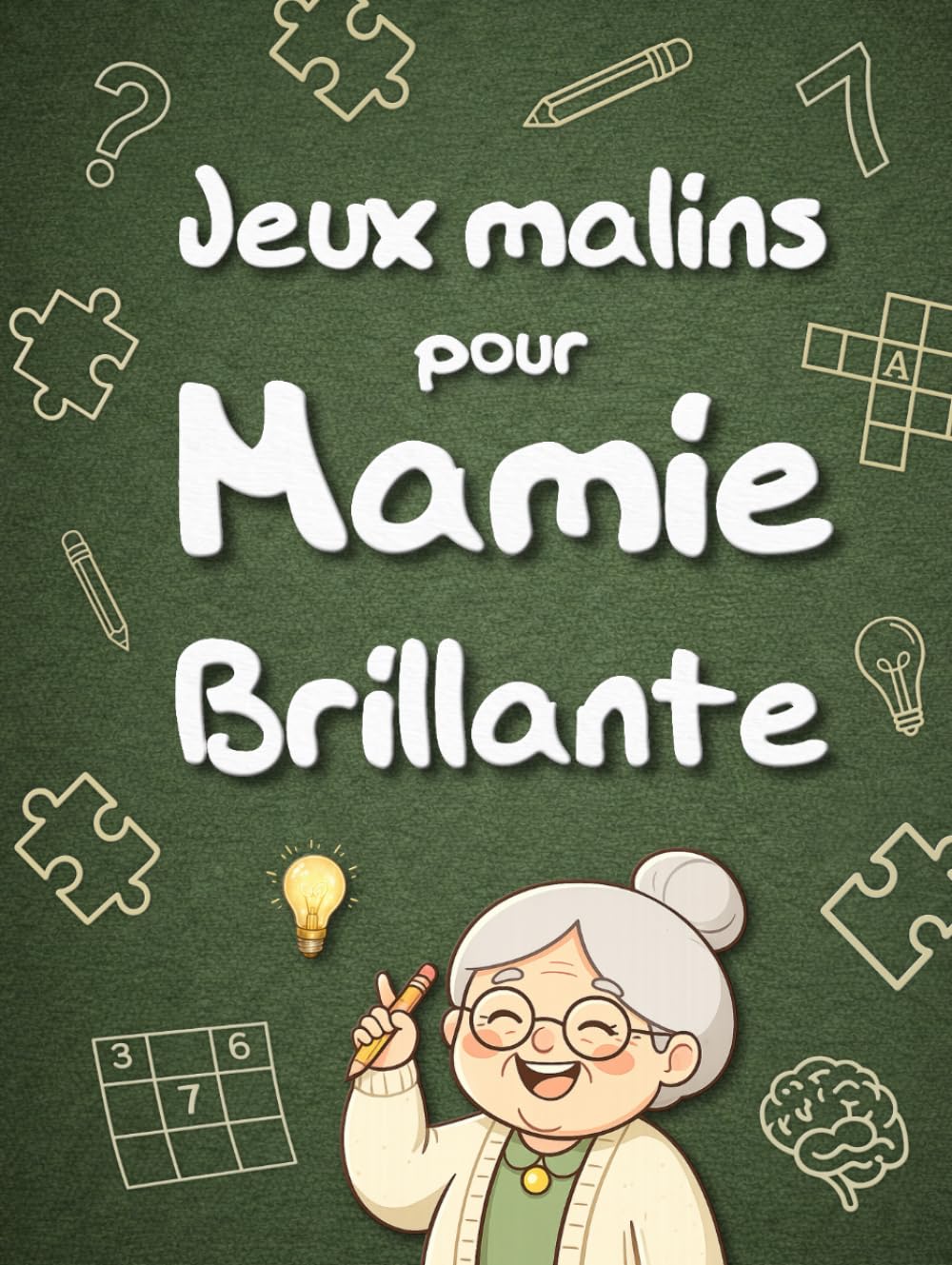 Jeux Malins pour Mamie Brillante: Le coffret cadeau idéal pour stimuler l'esprit des seniors avec des activités ludiques et adaptées