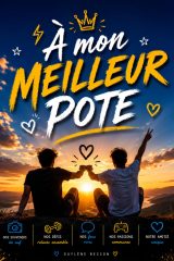 À mon meilleur pote : Le carnet de souvenirs personnalisé et humoristique pour célébrer votre amitié unique
