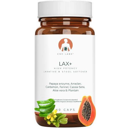 LAX+ Laxatif Puissant : Soulage Constipation, Ballonnements et Gaz avec Formule Végétale 7-en-1