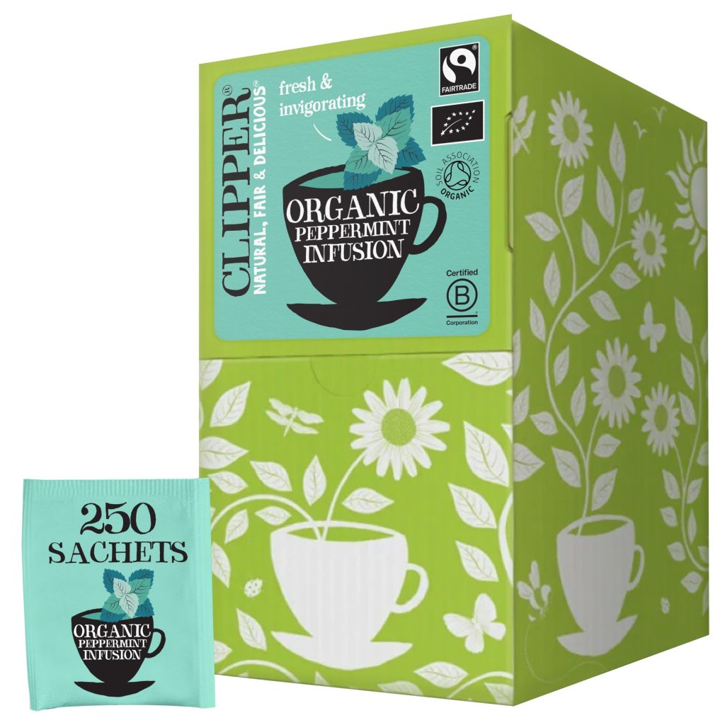 CLIPPER Infusion Bio Menthe Poivrée - Maxi Format Professionnel - 250 Sachets - 375g