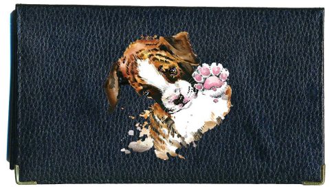 Syl'la Porte-Chéquier et Porte-Cartes en Cuir Noir pour Femme