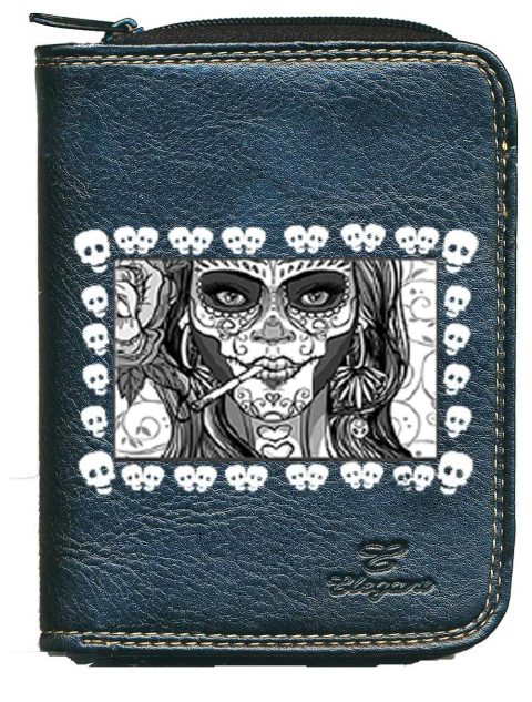 Syl'la Petite Maroquinerie Skull - Accessoire Unisexe Noir