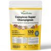 Suppléments Champignons 6 en 1 : Reishi, Lion's Mane, Cordyceps, Chaga, Shiitake, Maitake - 120 Capsules Végétales