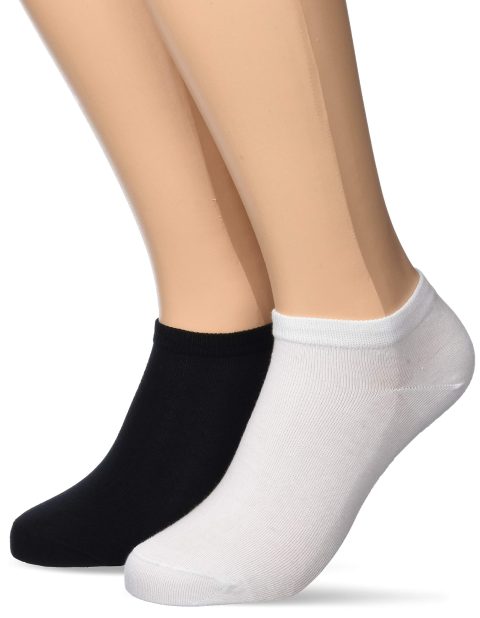 Dim Lot de 2 Socquettes Courtes Coton Confort et Respirabilité Femme