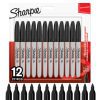 Sharpie Marqueurs Indélébiles Pointe Fine Noir - Pochette de 12