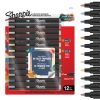 Sharpie Creative Marker - Lot de 12 Marqueurs Peinture Acrylique, Pointe Ogive, Encre à Base d'Eau Sans Bavure