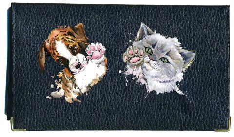 Syl'la Porte-Chéquier et Porte-Cartes en Cuir Noir pour Femme - Élégance et Praticité au Quotidien