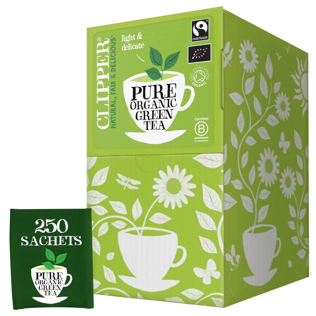 CLIPPER - Thé Vert Bio Léger et Rafraîchissant - Maxi Format Professionnel - 250 Sachets