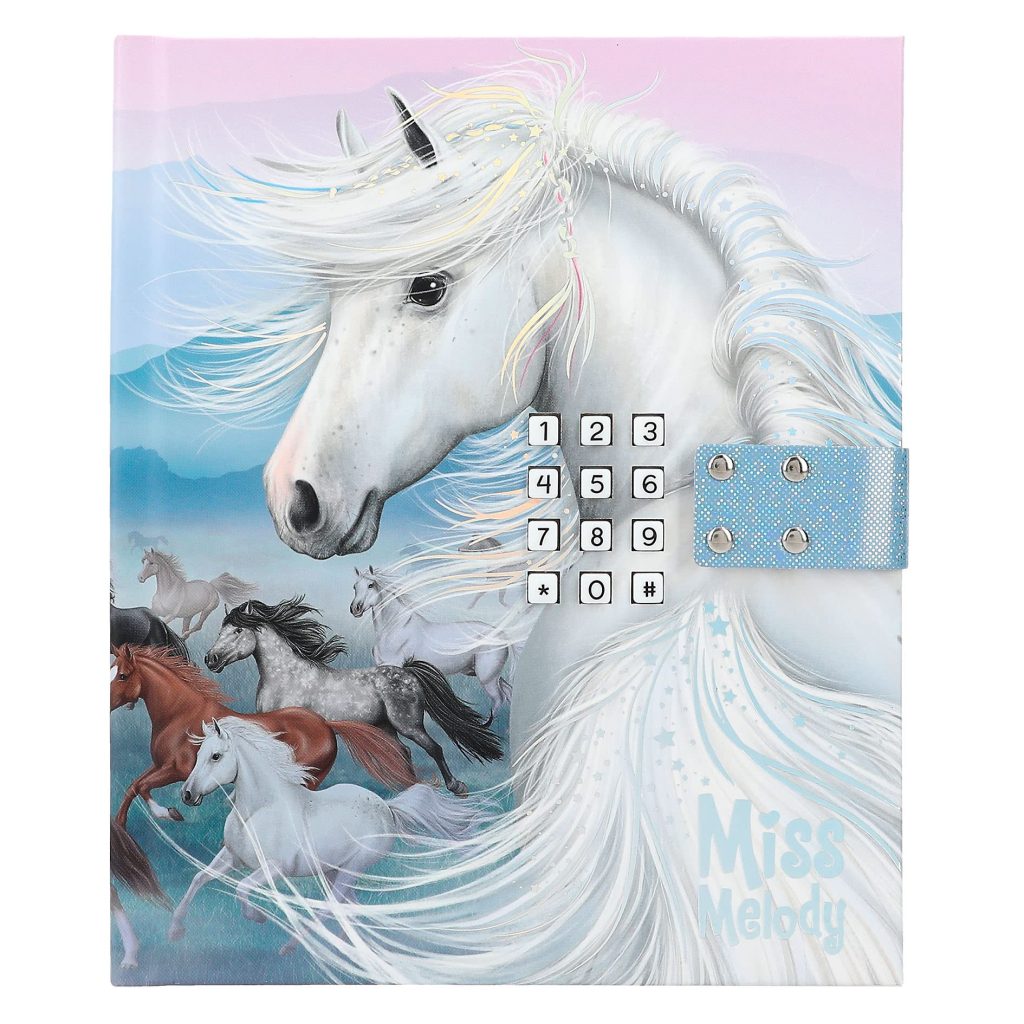 Miss Melody - Journal Intime avec Code Chiffré, Son et Motifs Équestres