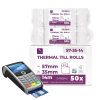 Rouleaux TPE Thermiques LYNNE - Lot de 50 Bobines pour Terminal de Paiement CB - 57x35x12mm - Sans BPA