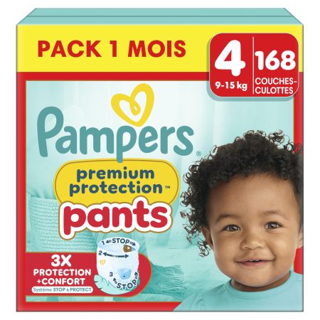 Pampers Premium Protection Pants Taille 4 : Le Meilleur Confort et Protection pour Bébés Actifs