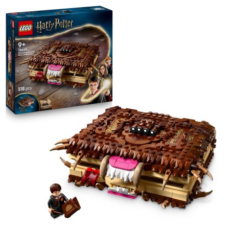LEGO Harry Potter Le Monstrueux Livre Des Monstres - Jeu Interactif avec Rétrofriction - Minifigurine Neville - Cadeau Dès 9 Ans 76449