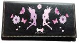 Syl'la Compagnon Tout-en-Un : Porte-chéquier Noir en Simili Cuir Personnalisable avec Multiples Compartiments
