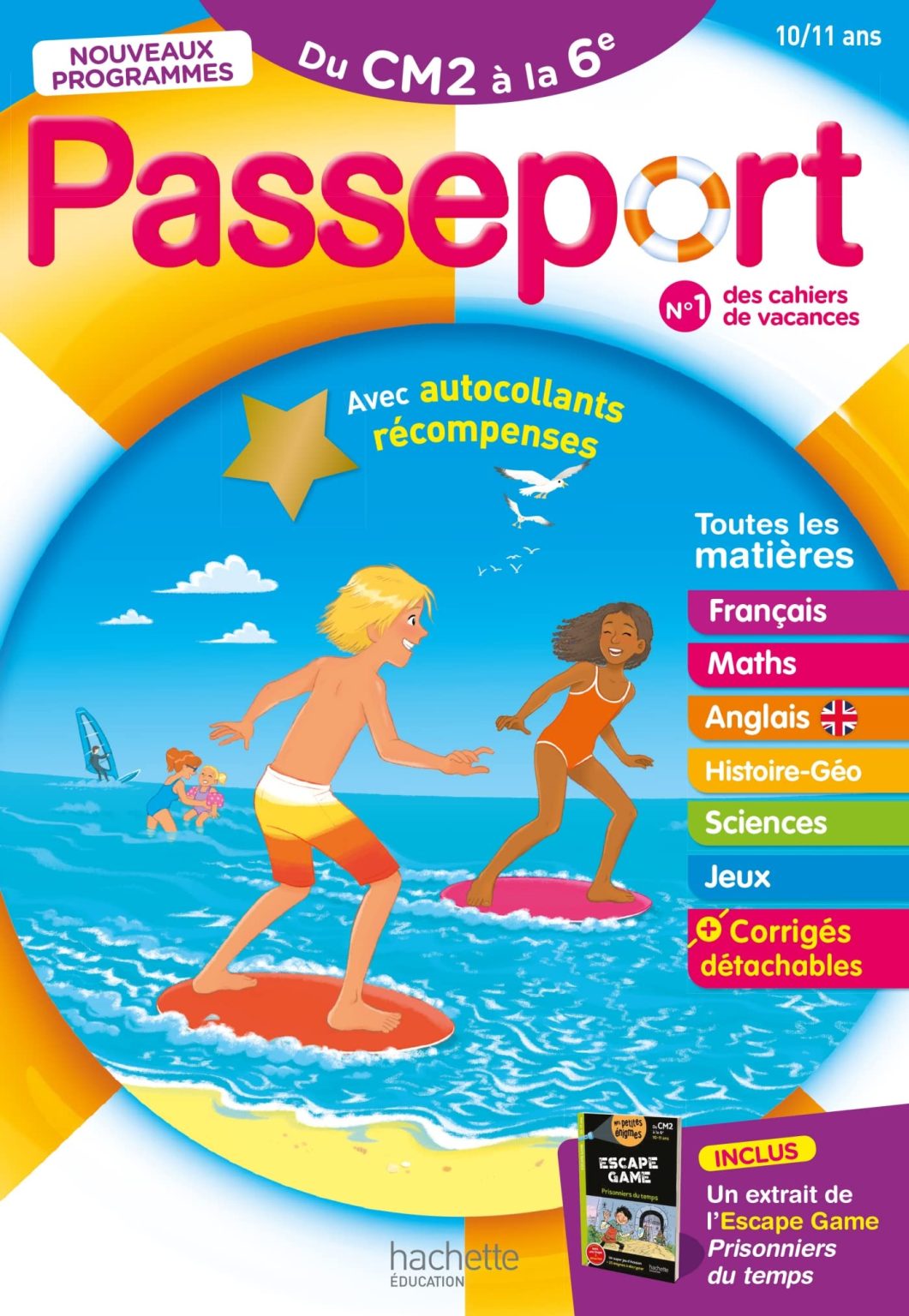 Passeport CM2 vers 6ème : Cahier de vacances 2026 pour enfants de 10-11 ans