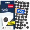 GAUDER Aimants Adhésifs Ronds - Disques Magnétiques Autocollants pour Photos, Cartes et DIY - Lot de 100 (20 x 2 mm)