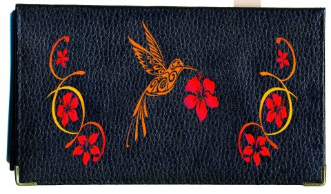 Syl'la Porte-chéquier et Porte-cartes en Cuir Noir pour Femme - Élégance et Praticité au Quotidien
